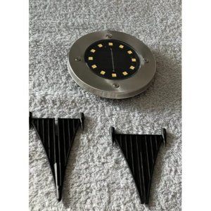 Solar Outdoor Lights 12 Pack, Bright 12 LEDs Solar Ground Lights Waterproof